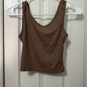 Brown tank top